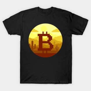 bitcoin pixel T-Shirt